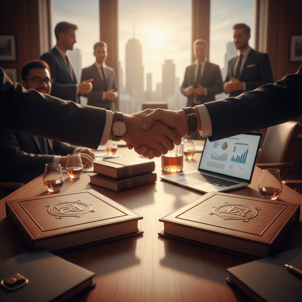 Professional photograph illustrating Pernod Ricard Brown-Forman acquisition — cover image for "Pernod Ricard Brown-Forman Acquisition Talks: What Premium Spirits Consolidation Means for Your Store's Pricing Power and Brand Access" on Intentionally Creative