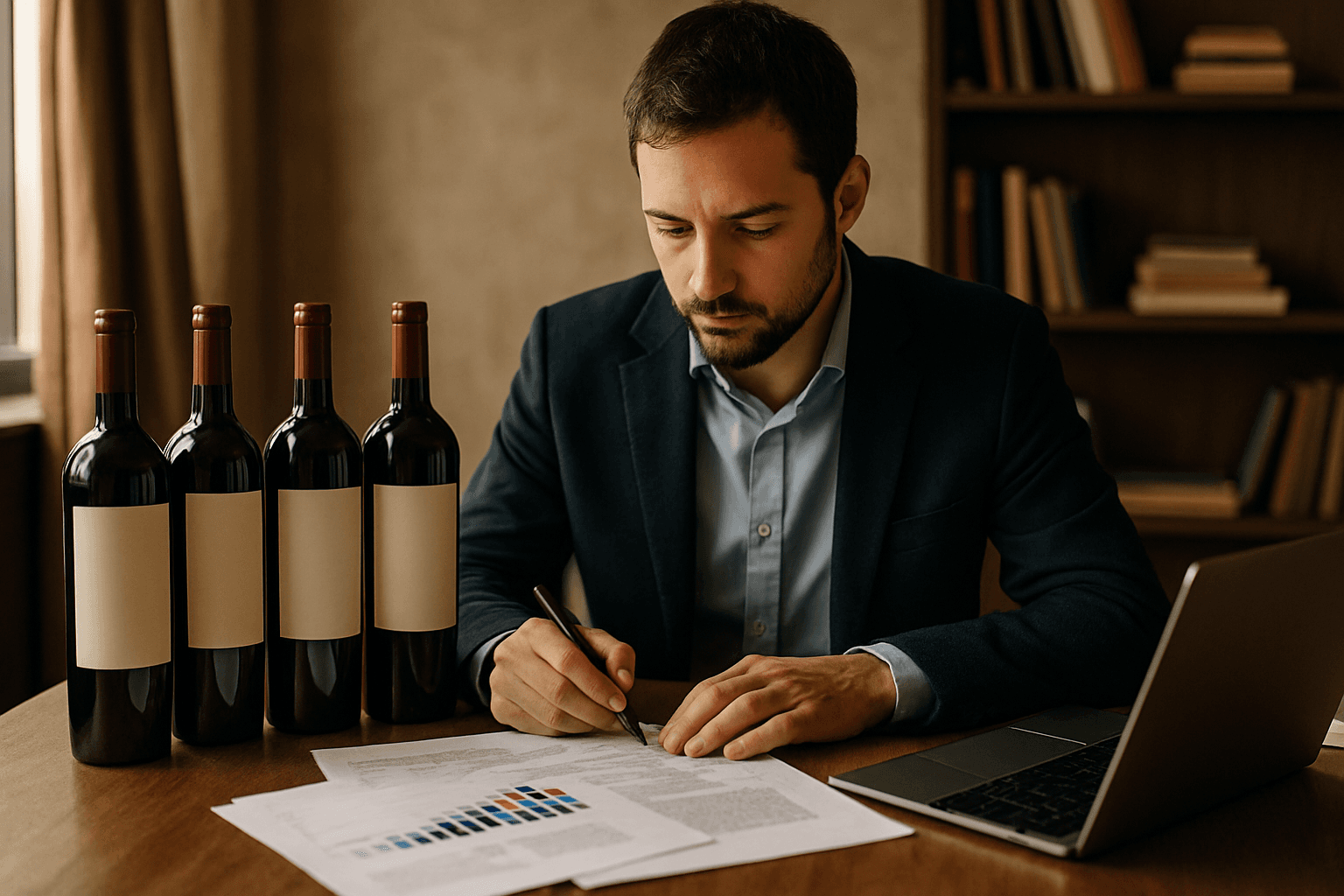 Professional photograph illustrating premium wines emerging regions pricing strategy — cover image for "How to Price and Promote Premium Wines From Emerging Regions: Margin Strategy for Golden Mile Bench, Okanagan, and Other Under-the-Radar Appellations" on Intentionally Creative