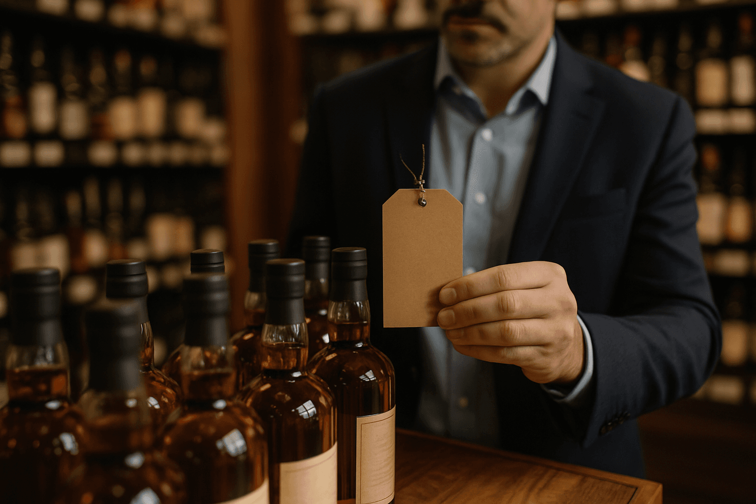 Professional photograph illustrating liquor retail merchandising tactics — cover image for "Scarcity Without Allocated Bottles: Liquor Retail Merchandising Tactics That Actually Drive Purchases" on Intentionally Creative