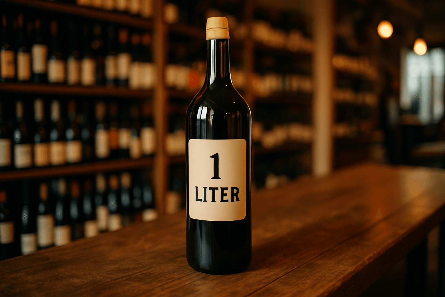 Professional photograph illustrating 1 liter wine format — cover image for "The 1-Liter Wine Format Is Having a Moment: What Retailers Should Know About Packaging Trends Driving Volume Sales" on Intentionally Creative