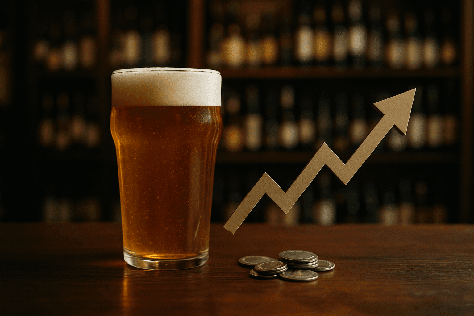 Professional photograph illustrating beer inflation — cover image for "Beer Inflation Is Pushing Pre-Drinking Back Into Fashion: How Liquor Stores Can Capitalize on the 'Stay-In' Occasion Without Sacrificing Margins" on Intentionally Creative