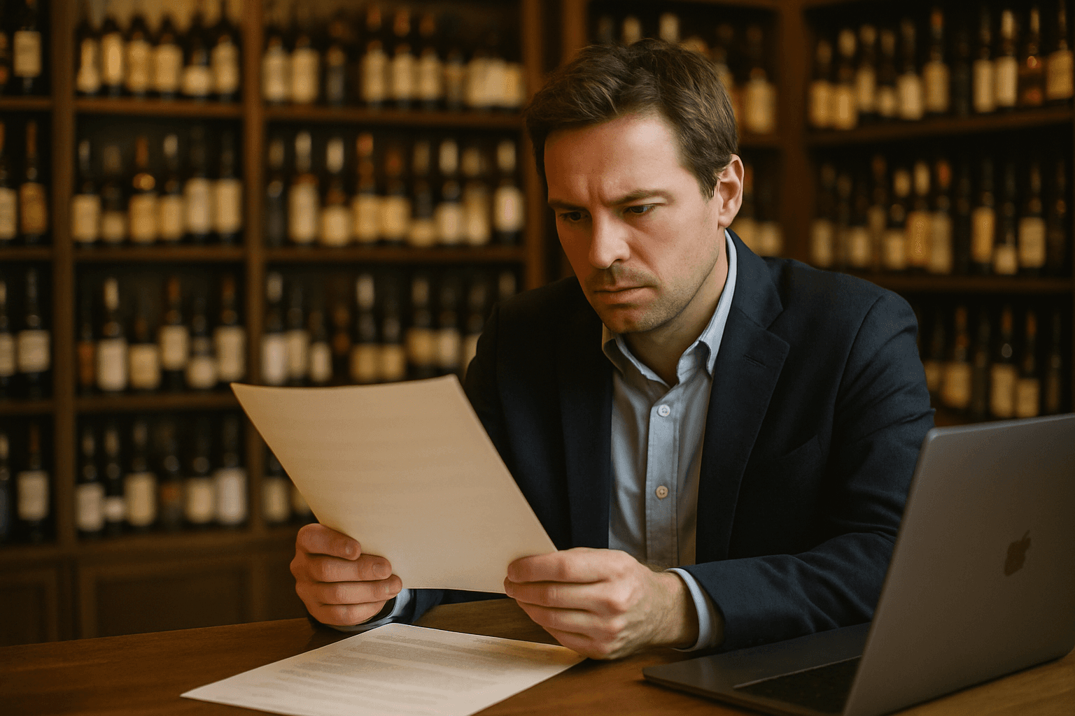 Professional photograph illustrating RNDC divestiture — cover image for "RNDC Divestiture: What Independent Liquor Stores Must Know About the Biggest Distribution Shift in Years" on Intentionally Creative