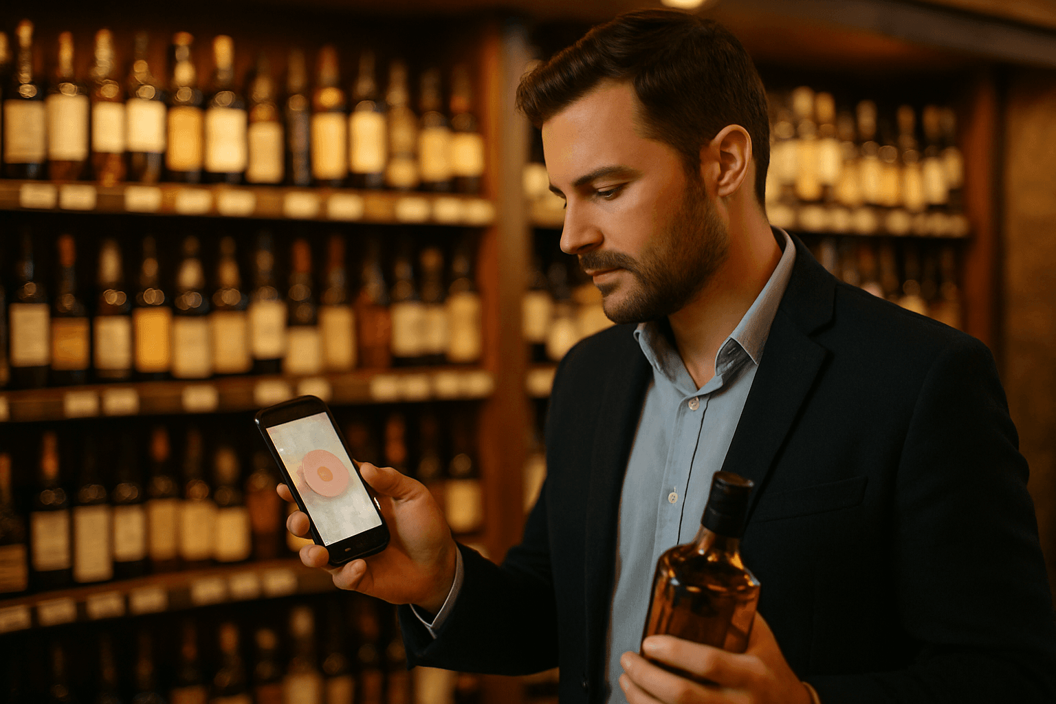 Professional photograph illustrating liquor store geofencing advertising — cover image for "How Liquor Stores Can Capture Consumers Returning to Bars This Summer Using Geofencing and Social Ads" on Intentionally Creative