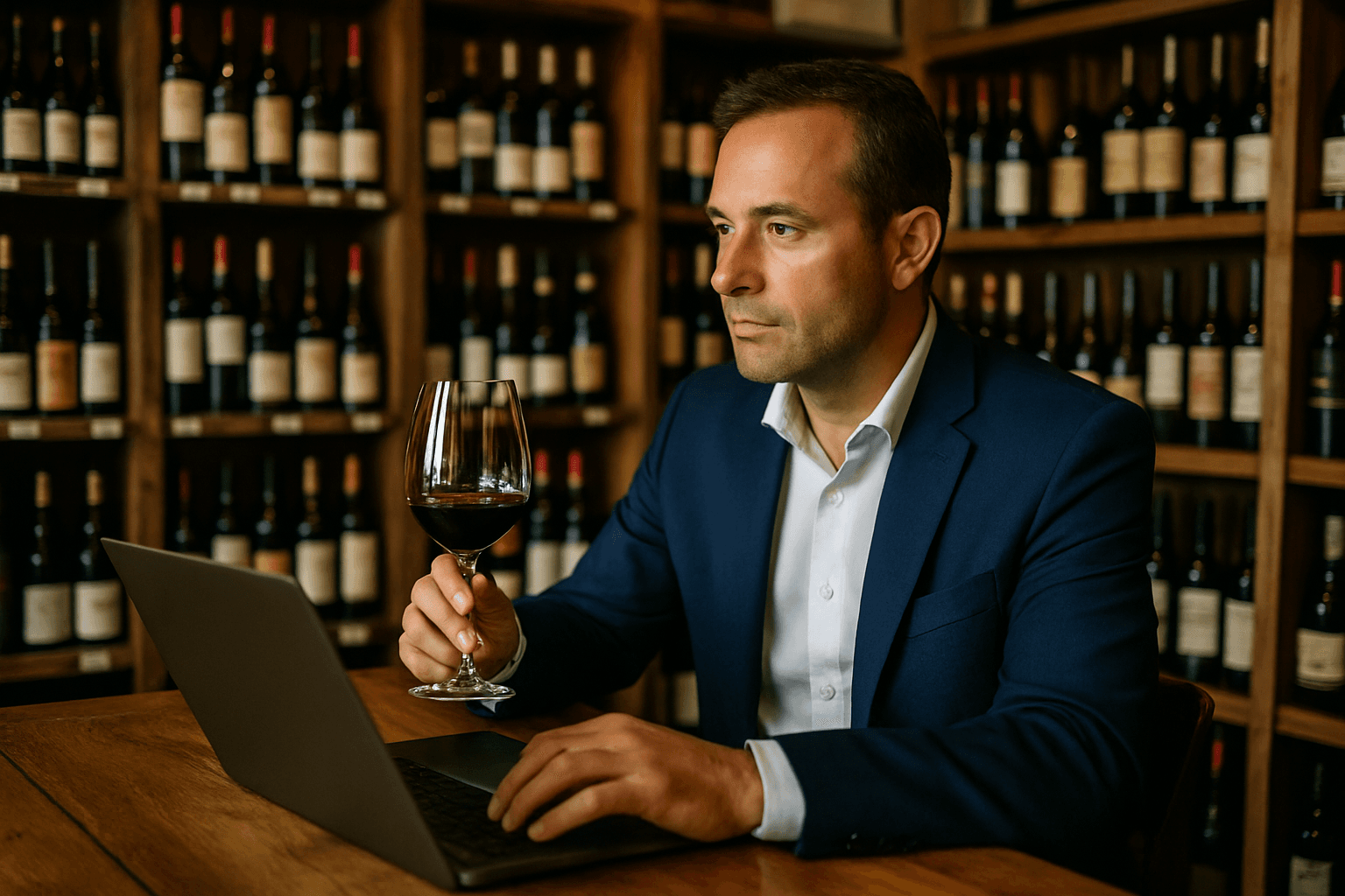 Professional photograph illustrating Italian wine marketing — cover image for "The Indigenous vs. International Grape Debate: Why Italian Wine Storytelling Matters for Your Shelves" on Intentionally Creative