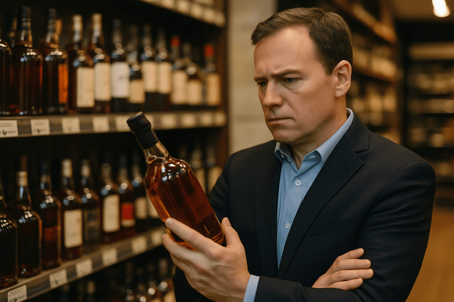 Professional photograph illustrating high-strength spirits compliance — cover image for "Why 'High-Strength' Spirits Are a Compliance Trap for Liquor Stores (And What to Do Instead)" on Intentionally Creative