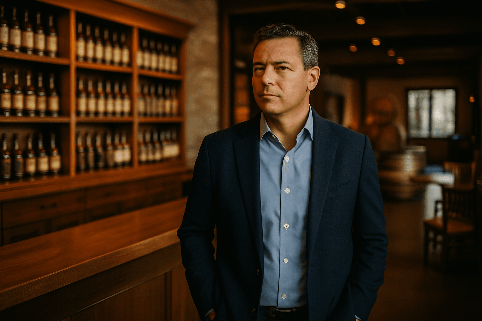 Professional photograph illustrating experience-based retail liquor industry — cover image for "Experience-Based Retail in the Liquor Industry: What Brands Get Right (and Wrong) About Tasting Rooms and Visitor Centers" on Intentionally Creative