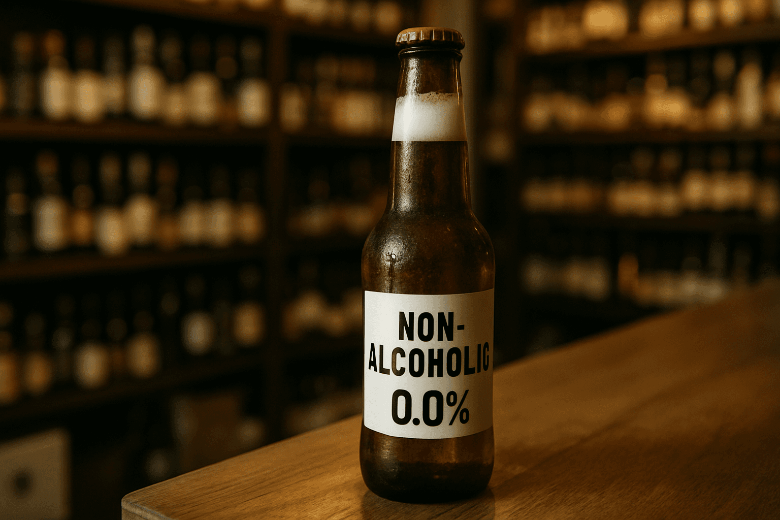 Professional photograph illustrating non-alcoholic beer — cover image for "Coors Light's First Non-Alcoholic Beer: What the Coors 0.0% Launch Means for Your Liquor Store" on Intentionally Creative