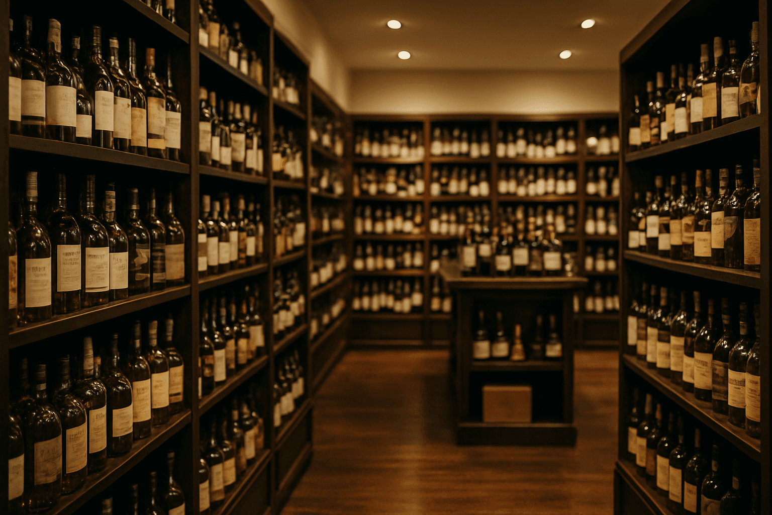 Professional photograph illustrating upscale liquor store interior with premium spirits — cover image for "The Untapped Opportunity: How Liquor Stores Can Use Reddit to Reach Enthusiast Shoppers Where Brands Don't Dominate" on Intentionally Creative