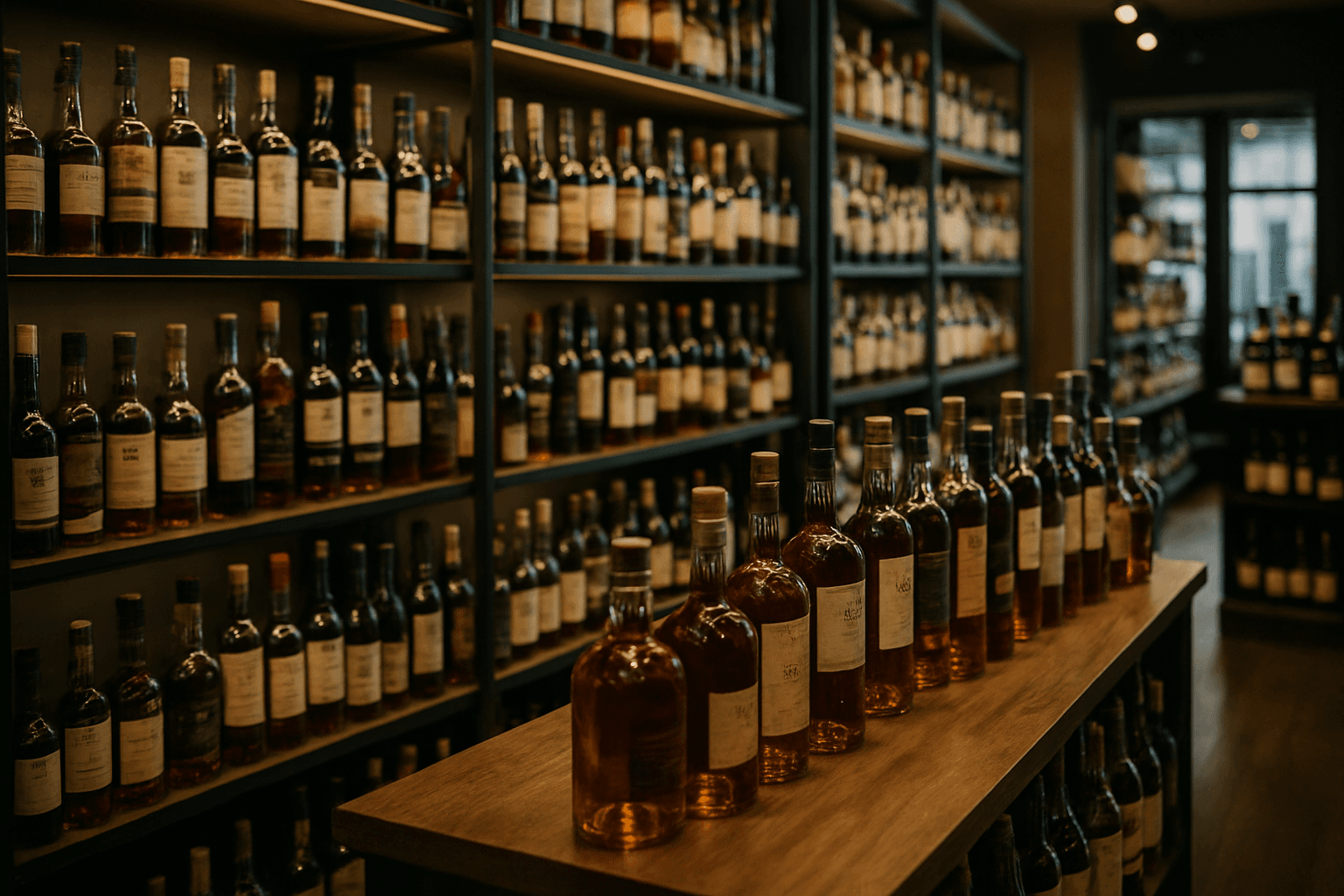 Professional photograph illustrating upscale liquor store interior with premium spirits — cover image for "How to Build a Competitive Analysis Framework for Your Liquor Store: Tracking Competitor Pricing, Promotions, and Digital Presence Without Expensive Tools" on Intentionally Creative