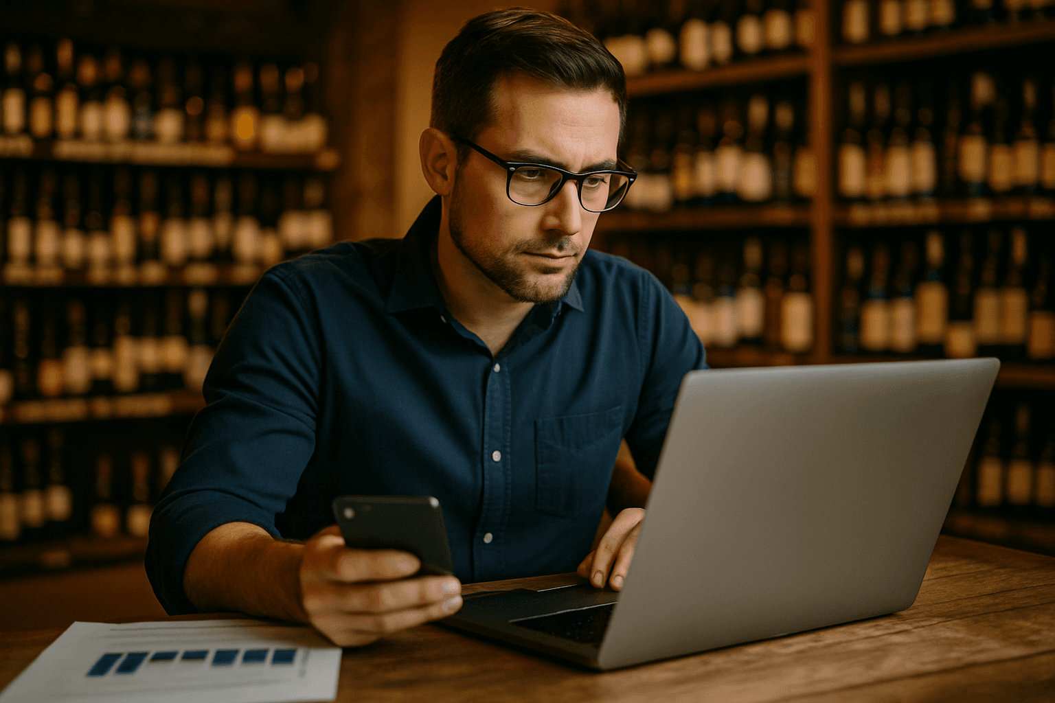 Professional photograph illustrating social media advertising campaign — cover image for "10 Facebook Ad Mistakes Liquor Stores Make and How to Fix Them in 2026" on Intentionally Creative