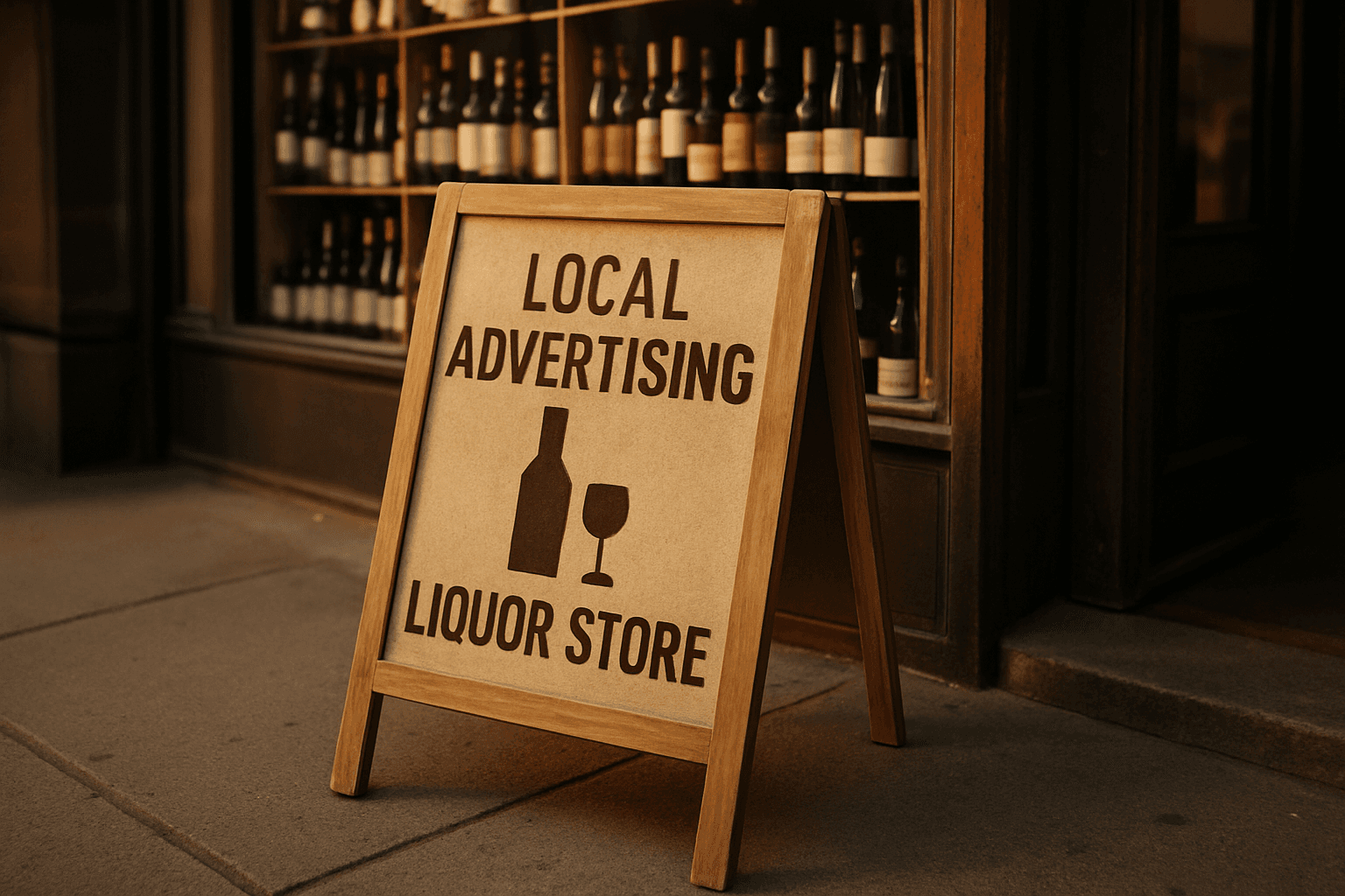 Professional photograph illustrating liquor store local advertising ideas — cover image for "8 Local Advertising Ideas for Liquor Stores That Drive Foot Traffic Without Breaking the Budget" on Intentionally Creative