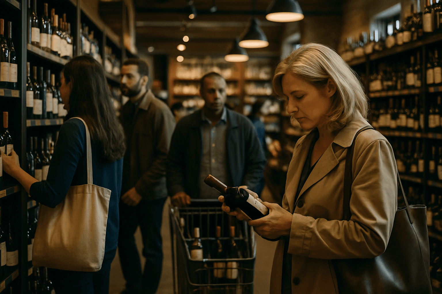 Professional photograph illustrating busy retail store with customers shopping — cover image for "10 TikTok Marketing Strategies for Liquor Stores That Actually Drive Foot Traffic in 2026" on Intentionally Creative