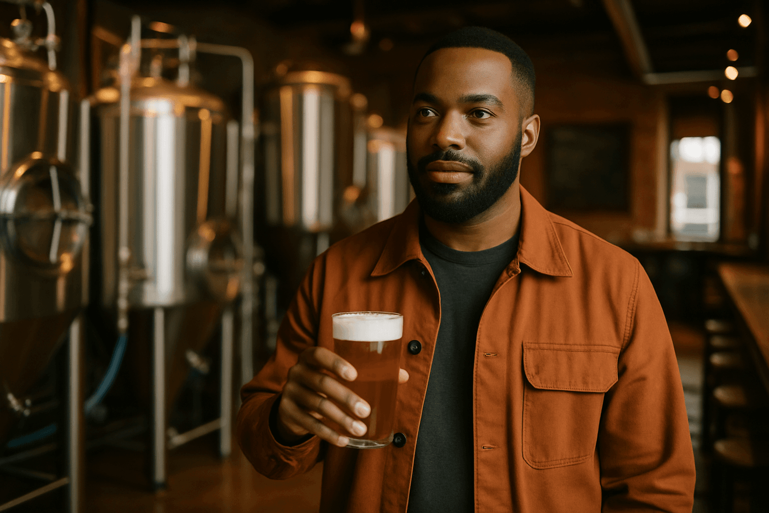 Professional photograph illustrating Black-owned brewery marketing — cover image for "How Black-Owned Brewery Marketing Is Rewriting the Craft Beer Playbook — And What Liquor Retailers Can Learn" on Intentionally Creative