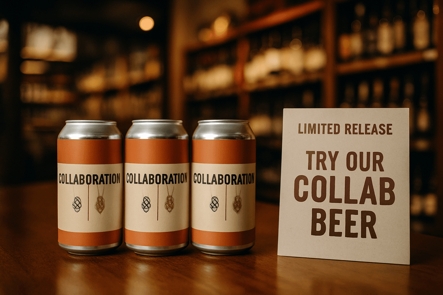 Professional photograph illustrating limited-release collab beers marketing — cover image for "Brewery Collaborations Are Booming: How Liquor Retailers Can Leverage Limited-Release Collab Beers for Event Marketing and Foot Traffic" on Intentionally Creative