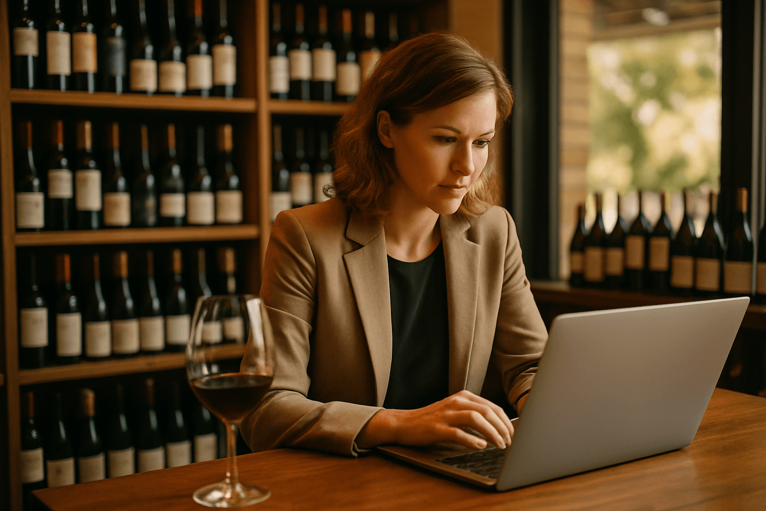 Professional photograph illustrating wine tourism marketing for liquor retailers — cover image for "Netflix's Napa Valley Series Could Spark a Wine Tourism Boom: How Liquor Retailers Can Ride the Pop-Culture Wave" on Intentionally Creative