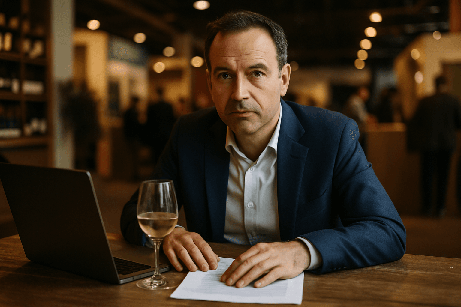 Professional photograph illustrating ProWein 2026 takeaways — cover image for "ProWein 2026 Takeaways: Dealcoholisation Law Changes, Chablis in Brazil, and What U.S. Retailers Should Watch" on Intentionally Creative