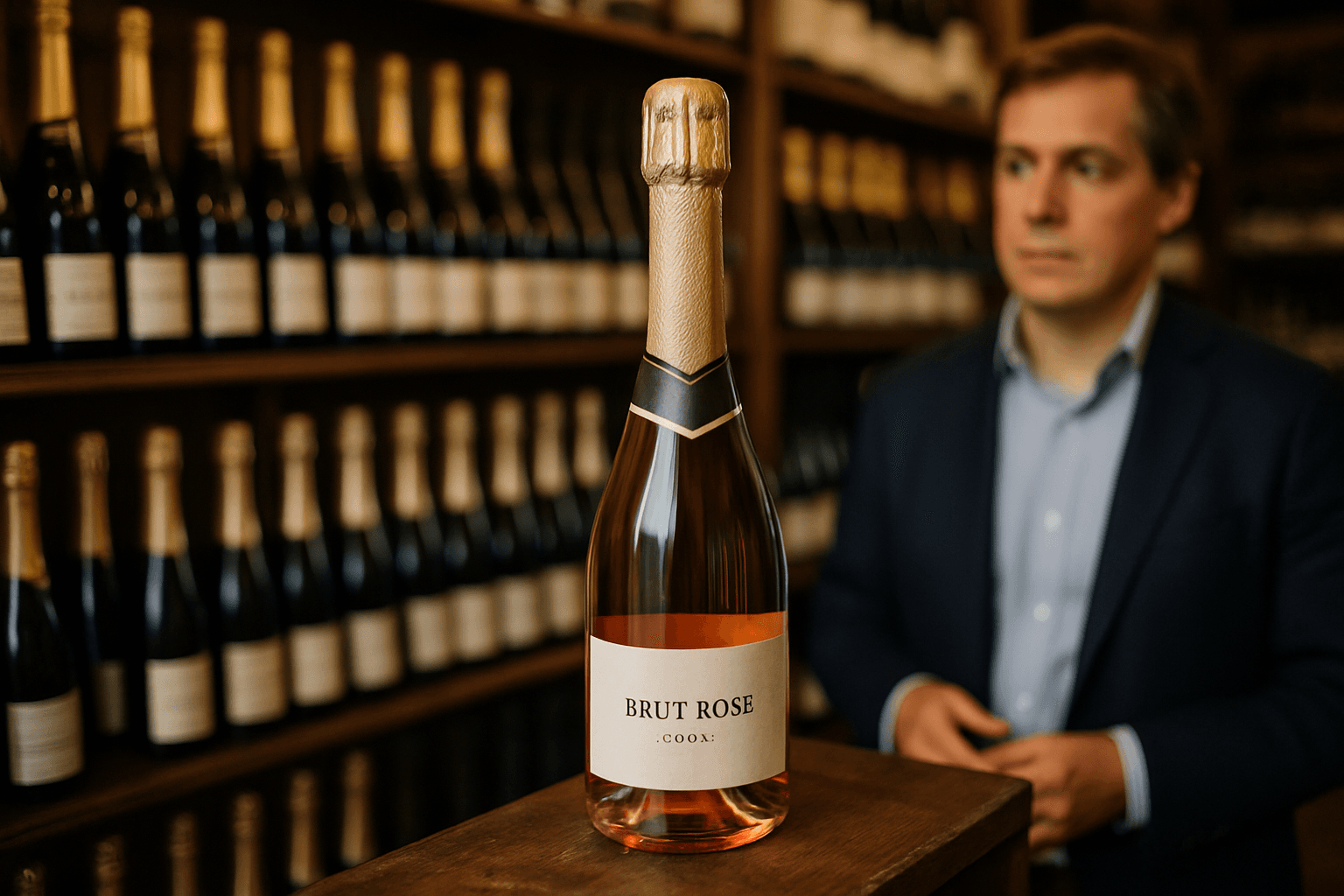 Professional photograph illustrating English sparkling wine retail — cover image for "Gusbourne Brut Rosé 2020: Why English Sparkling Wine Deserves Shelf Space in Your Store" on Intentionally Creative