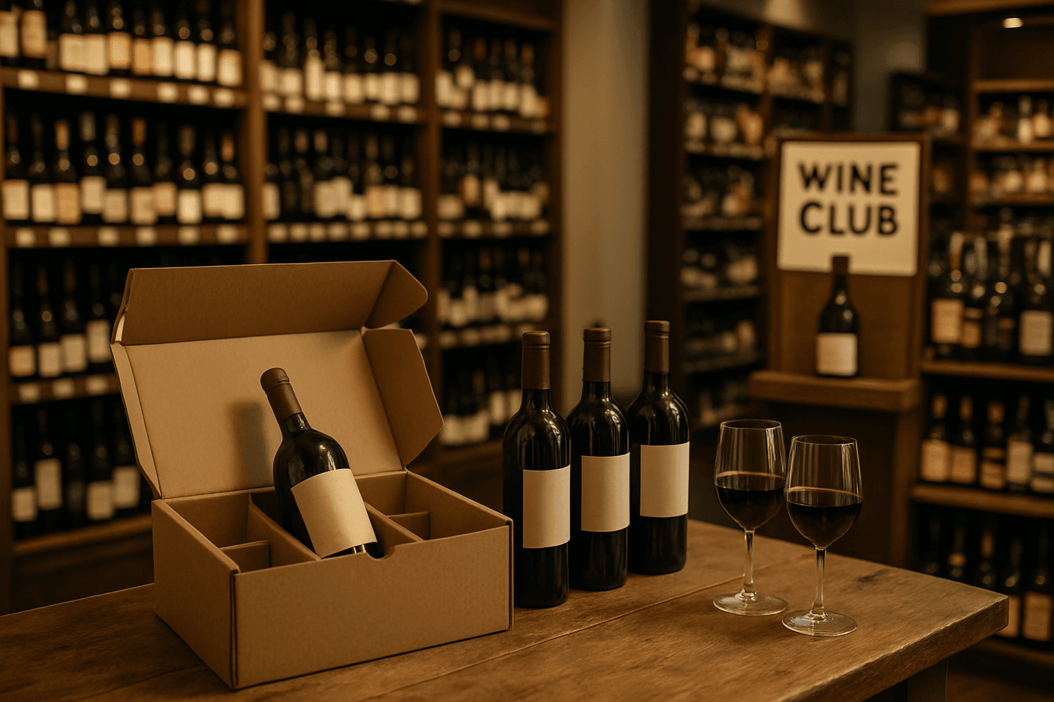 Professional photograph illustrating wine club for liquor stores — cover image for "Wine Club Models for Liquor Retailers: How to Launch a Subscription Program That Builds Recurring Revenue" on Intentionally Creative