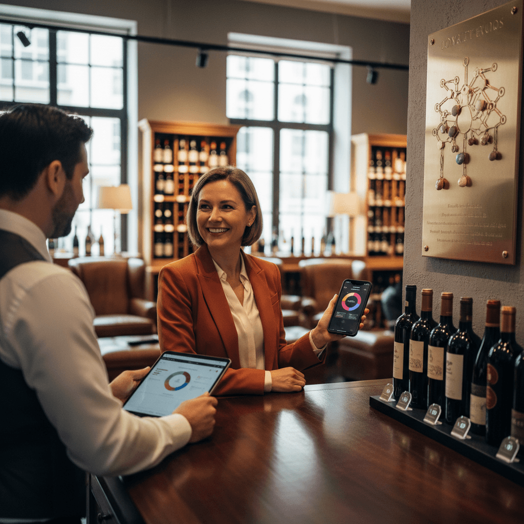 Professional photograph illustrating customer loyalty and rewards programs — cover image for "Wine Club Retention Tech Is Getting Smarter: What Gamification and Loyalty Visualization Tools Mean for Liquor Retailers Considering Subscription Models" on Intentionally Creative