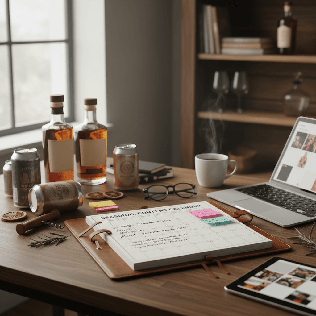 How to Build a Seasonal Content Calendar for Your Liquor Store's Social Media: Monthly Themes, Posting Cadence, and Compliance-Safe Caption Frameworks