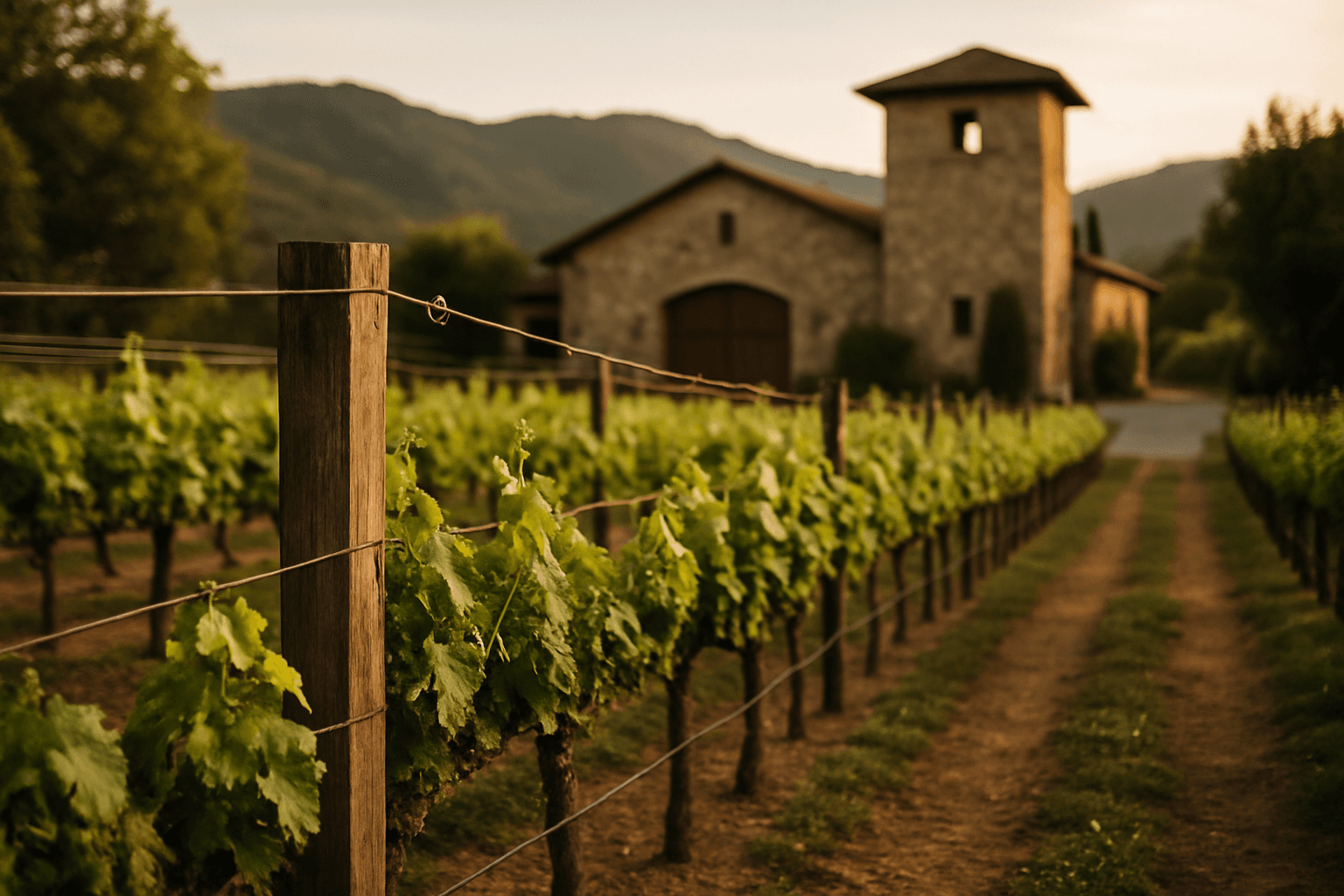 Professional photograph illustrating Napa winery land-use rights — cover image for "Napa Wineries Take the County to Federal Court Over Land-Use Rights: What First Amendment Permitting Battles Mean for Wine Supply and Pricing" on Intentionally Creative