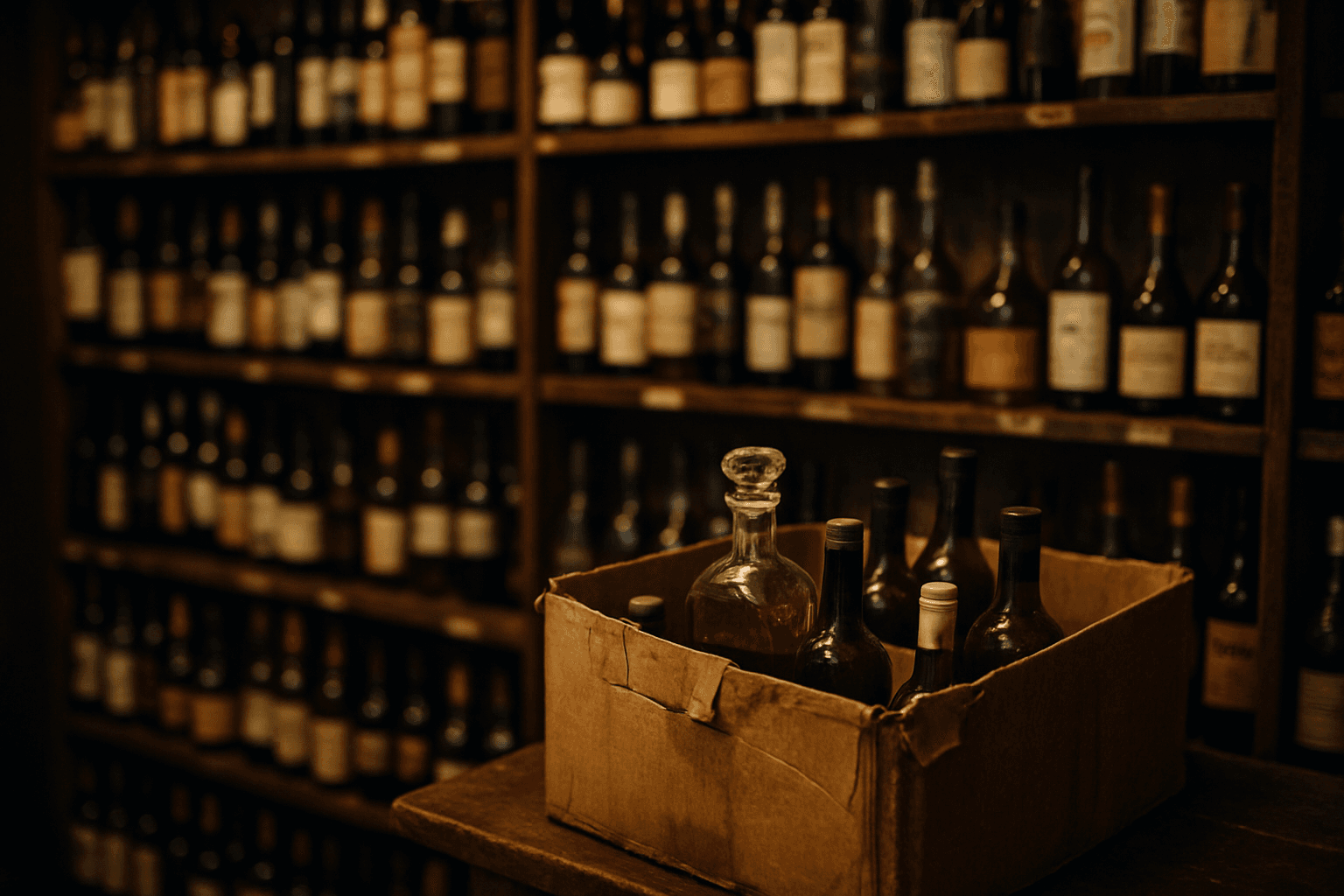 Professional photograph illustrating distressed liquor inventory — cover image for "Distressed Liquor Inventory: A Liquor Store Owner's Guide to Capitalizing on Supplier Disruptions" on Intentionally Creative
