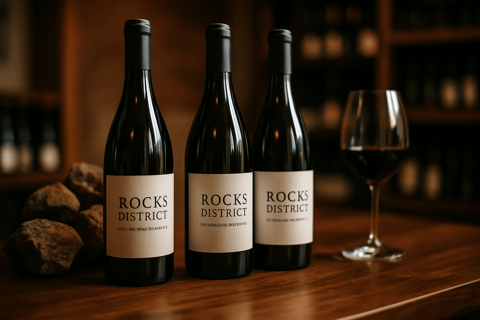 Professional photograph illustrating Rocks District of Milton-Freewater wines — cover image for "Cimento Wines and the Rocks District of Milton-Freewater: What Terroir-Driven Storytelling Means for Your Shelf Strategy" on Intentionally Creative